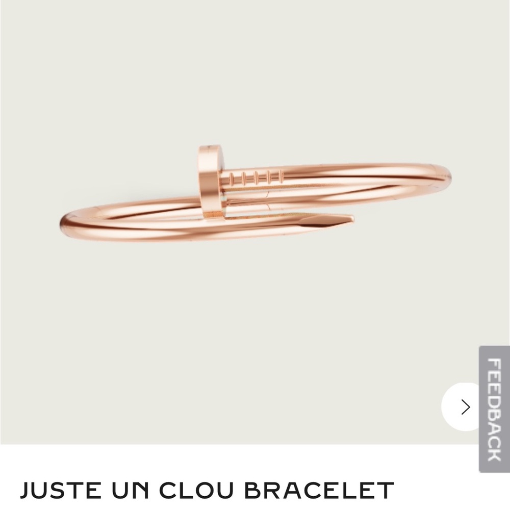 CARTIER NAIL BRACELET JUSTE UN CLOU